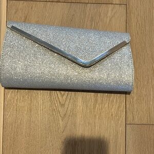 Elegant Silver Clutch Bag